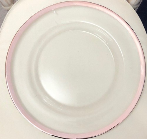 Glass charger plates rose - charger,