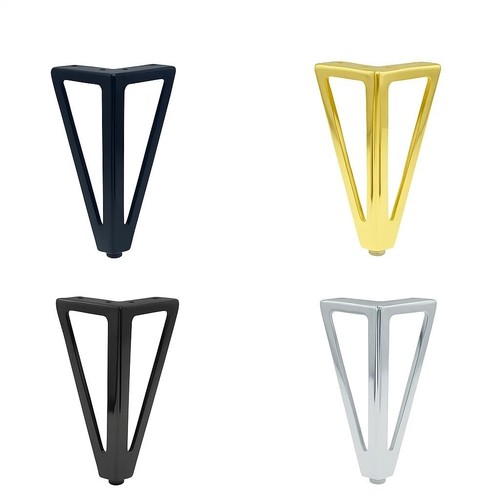 15cm metal furniture legs - 4x,