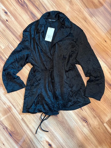 Zara kimono style jacket black