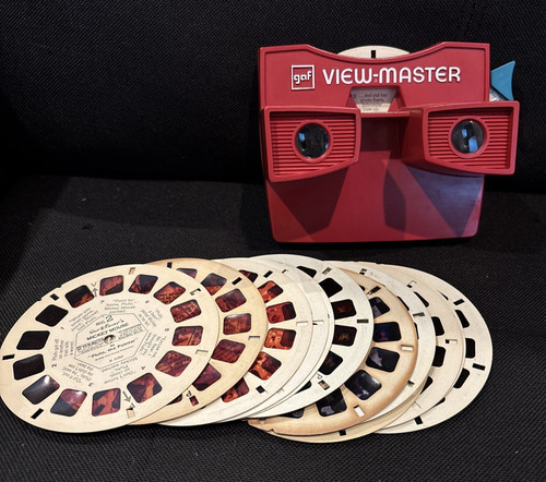 Gaf view master viewer - gaf, red
