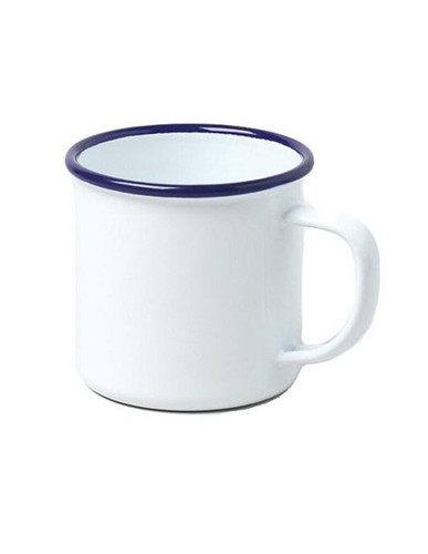 White enamel camping - white,