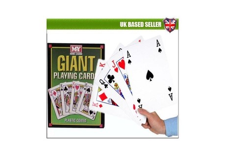 Giant playing cards large - a4,
