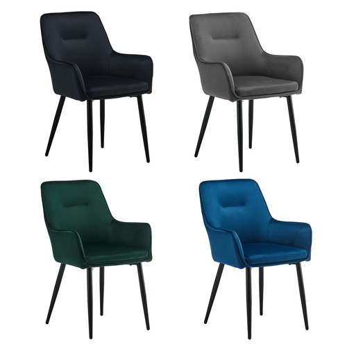 Dining chairs velvet kitchen - ,
