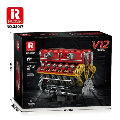 V12 engine building - building, blocks