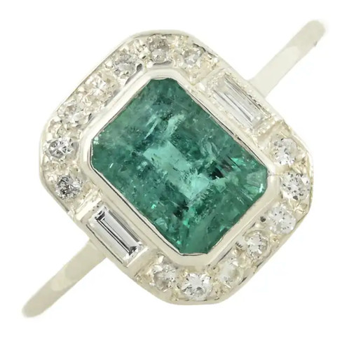 Deco style emerald carat - emerald, 1.02