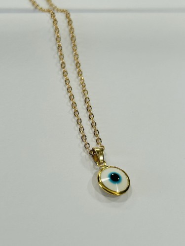 Evil eye necklace gold - evil,