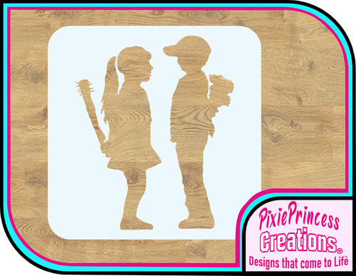 Banksy boy meets - h, girl