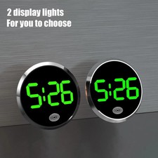 1x LED Car Clock Automobiles Internal Stick-On Mini Digital Clock Decoration