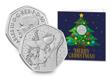 ⛄New 2025 UK The Snowman 50p Coin Christmas Card With a BUNC 50p Coin⛄