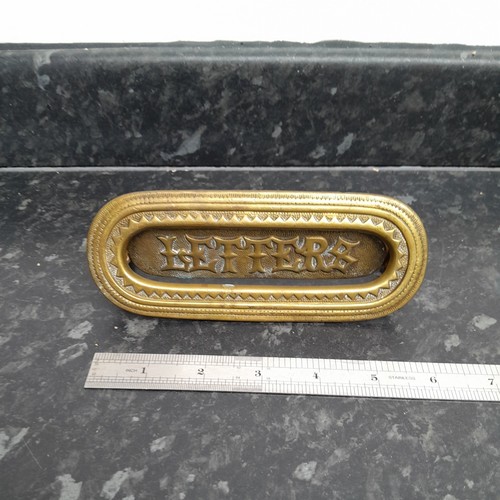 Vintage brass letter - ,