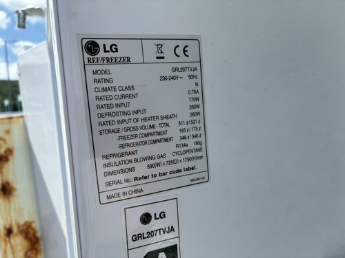Grl207tvja fridge freezer - lg,