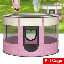 Large Foldable Fabric Dog Crate Cat Cage Pet Portable Travel Puppy Play Pen Tent
