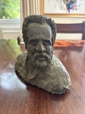 Expressive male bust - male, sculpture