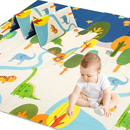 White baby play mat - white,
