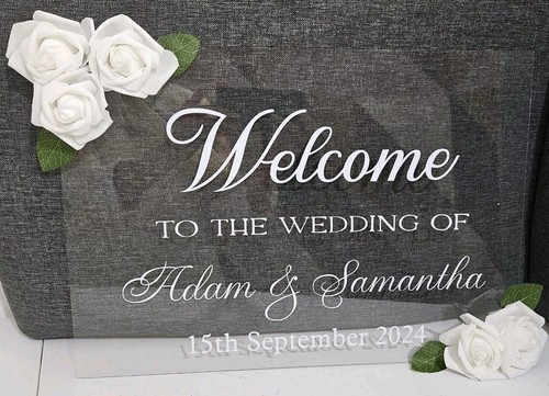 Personalised wedding welcome - personalised,