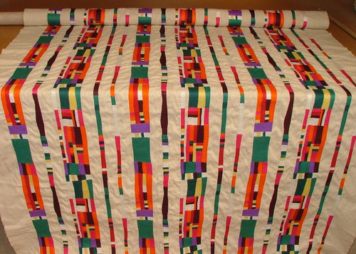 Fabric remnants embroidered - fabric,