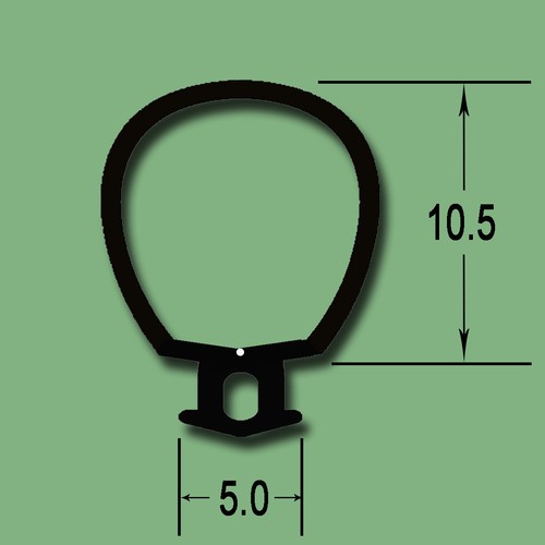 Largest black upvc draught - black,