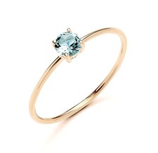 9ct Yellow Gold Aquamarine