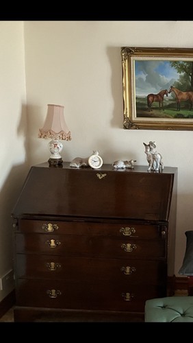 Mahogany antique desk - antique,