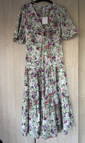 Bnwt zara floral midi dress - zara,