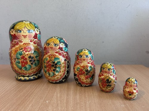 Five piece russian matryoshka - russian,