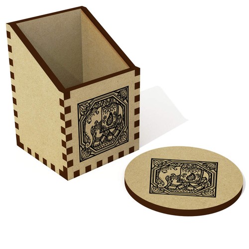 Indian elephant motif desk - elephant,
