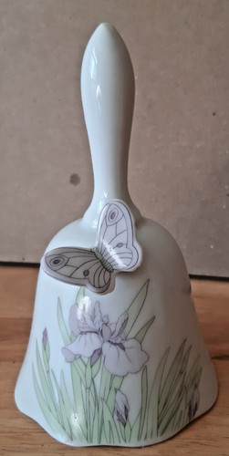 Butterfly ceramic hand bell - ceramic,