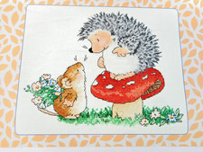 HEDGEHOG & MOUSE WITH FLOWER