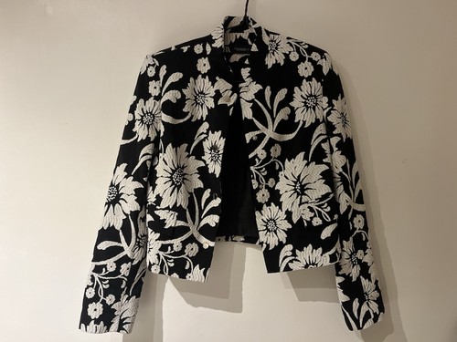 Zara black white - zara, floral