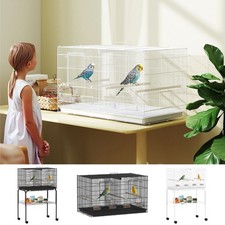 Bird Cage Parrot Cage with Divider for Budgie, Canary