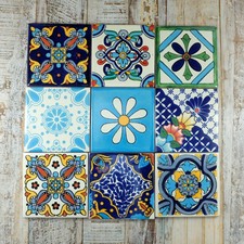MEXICAN TILES TURQUOISE 9 MIX