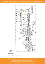 YAMAHA Cable Adjust Screw Set