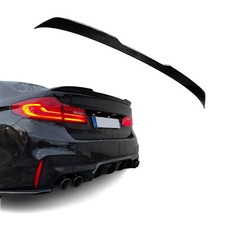 Rear spoiler suitable for BMW 5 Series G30, rear wing, spoiler lip, pro look, black