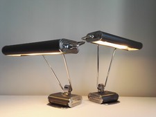 Eileen Gray Jumo No.71 lamp. Early version. Art Deco design classic. 2 available
