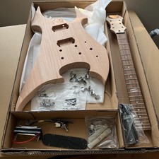 New Unfinished DIY BC rich Electric Guitar Kit Mahogany Body