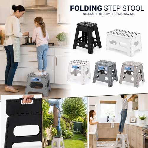 Folding step stool plastic - folding,