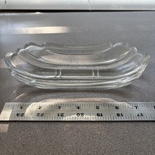Vintage US Glass Co Art Deco Nouveau Nut Candy Butter Relish Banana Split Dish