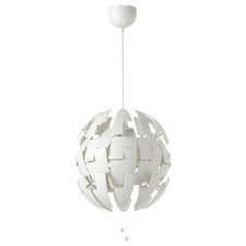 IKEA PS 2014 White Pendant Lamp Light Fitting Death Star New in Box 35cm Kids