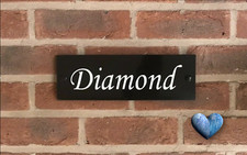 Personalised stable door horse name plaque sign plate 12" x 3"