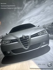 The Alfa Romeo 156 Tech Spec Car Sales Information Brochure Frameable