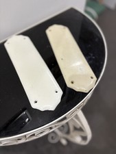 Vintage Ceramic Door Finger Plates x2  plus 3 key covers