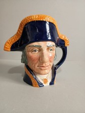 Royal Doulton Toby Jug - Lord Nelson Vintage D6336 Large jug - 19 x 19cm tall 