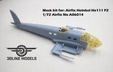Mask set for Airfix Heinkel He111 P2 / H6 No. A06014 / No. A07007 A/B/C 1/72