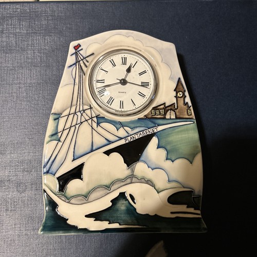 Moorcroft ship clock - ,