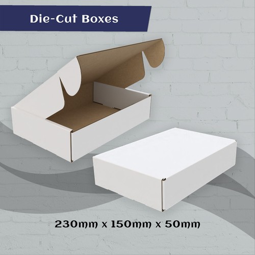 White die cut postal storage - white,