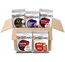 TASSIMO VARIETY BOX PACK T DISCS PODS COFFEE LATTE CAPPUCCINO AMERICANO CADBURY