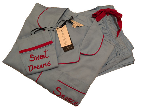 Bella freud blue snooze - m&s,