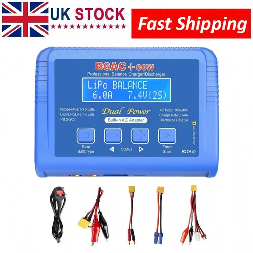 B6ac balance charger 80w rc - b6ac,