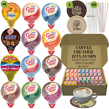 Coffee Mate Coffee Creamer Singles - total 100 ct, 12 Assorted Flavors