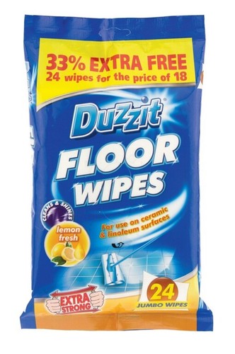 24x duzzit floor wipes - duzzit, clean